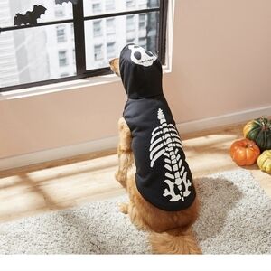 Frisco Glow in the Dark Skeleton Dog & Cat Hoodie, X-Large